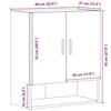 VidaXL Armoire murale vieux bois 60x31x70 cm bois d'ingénierie, armoire, armoire suspendue, armoire latérale, armoire de 857296