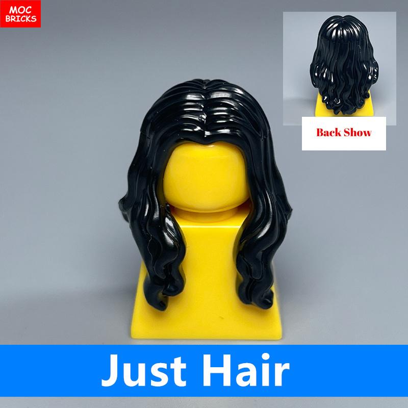 10 шт. Кирпичики MOC 1014 1025 4 см Фигурка Женские Женщины Волосы Собранные Частицы Строительные Блоки Аксессуары Детские Игрушки Пластиковые Куклы