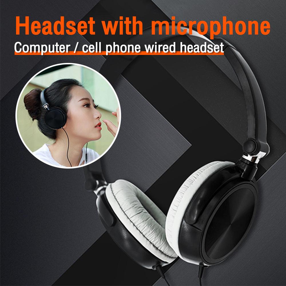 Проводные наушники с микрофоном, гарнитуры с басом, Hi-Fi звуком, музыкальные стереонаушники для iPhone, Xiaomi, Sony, Huawei, ПК