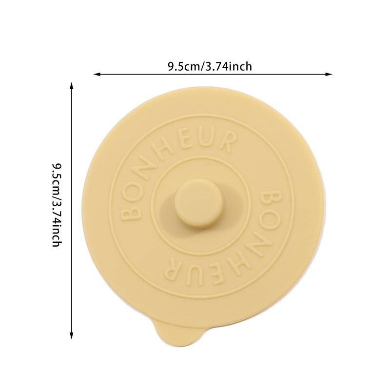 Silicone Cup Lid Creative Simple Color Dustproof Water Cup Lid Mark Ceramic Tea Practical Home Water Cup Lid