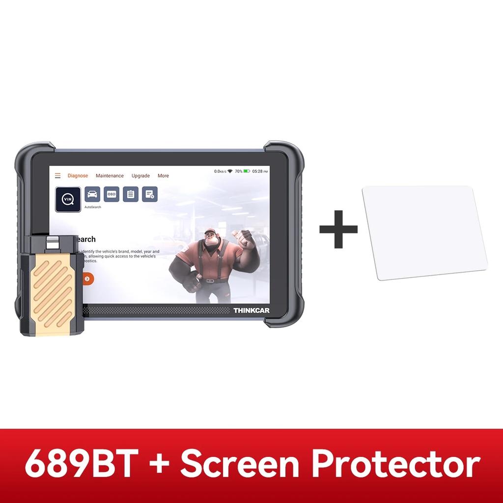 ASH1 THINKCAR THINKSCAN 689BT All System Car Diagnostic Tool ActiveTest ECU Coding OBD2 Scanner 34 Services CAN FD DoIP Scan Tool