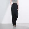 Sancai 2025 Summer Elastic High-Waist Wide-Leg Pants