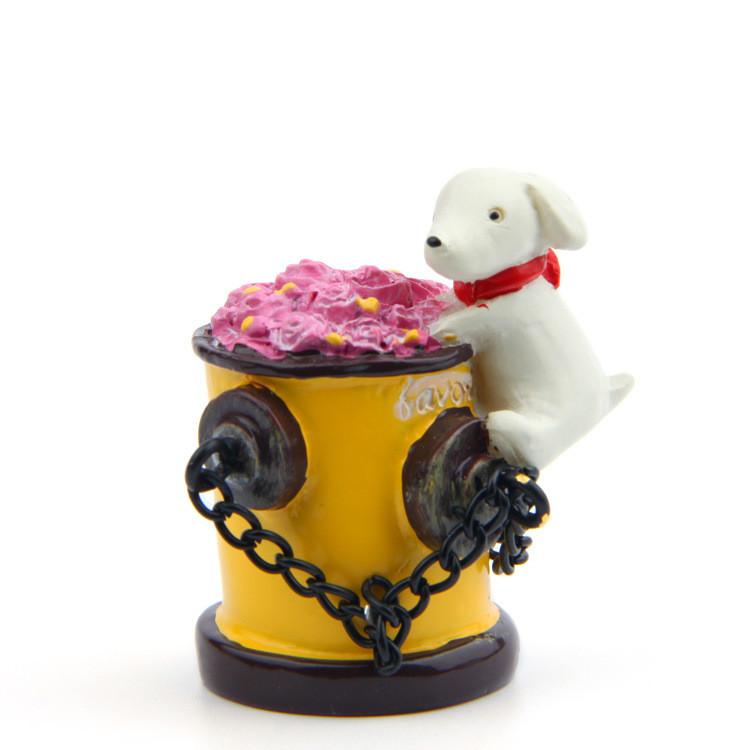 Dog Small Fire Hydrant Resin Ornament For Scene Decoration And Use Gifts
