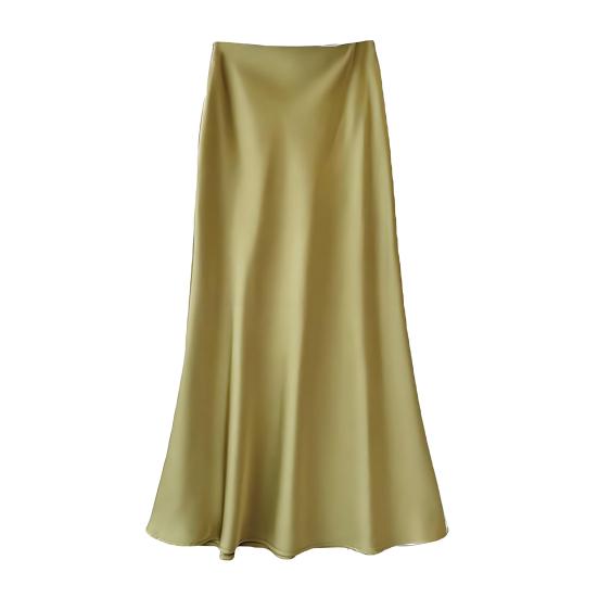 Женская юбка-рыбий хвост с высокой талией и запахом на бедрах, длинная юбка А-силуэта, однотонная, удобная, подчеркивающая фигуру юбка