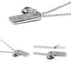 Simple Yet Elegant Silver Chain Necklace Decoration With A Delicate Fruit Shaped Charm