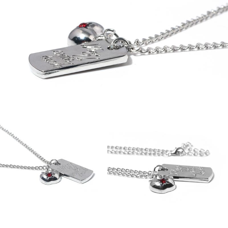 Simple Yet Elegant Silver Chain Necklace Decoration With A Delicate Fruit Shaped Charm