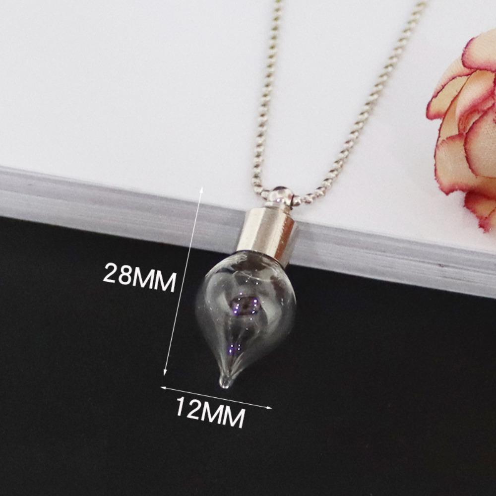 Ожерелье с заполняемым флаконом и цепочкой из шариков, ожерелье с подвеской в виде бутылки, новые ожерелья из стеклянных бутылок