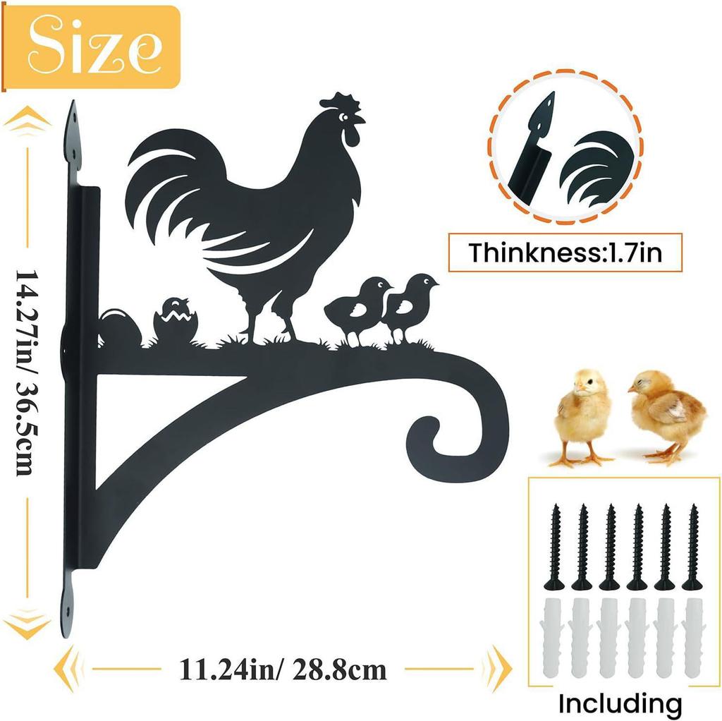 Прочные Железные Крючки для Подвесных Растений и Одежды с Декоративным Силуэтом Гнома для Использования Внутри и Снаружи