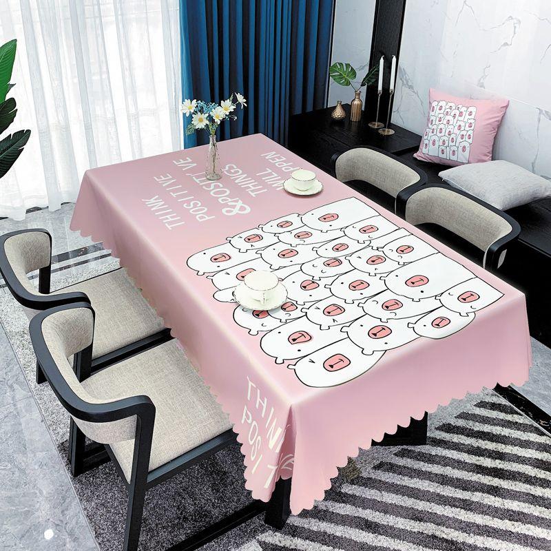 Скатерть в минималистском стиле, художественная водонепроницаемая маслостойкая моющаяся скатерть для стола, бытовой журнальный столик, прямоугольная скатерть