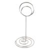 20 Pcs Table Number Holder 85mm Round Iron Place Card Holder Desktop Photo Memo Stand for Wedding Party Graduation Office