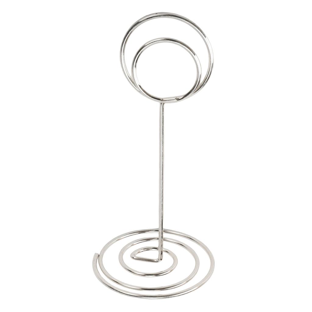 20 Pcs Table Number Holder 85mm Round Iron Place Card Holder Desktop Photo Memo Stand for Wedding Party Graduation Office