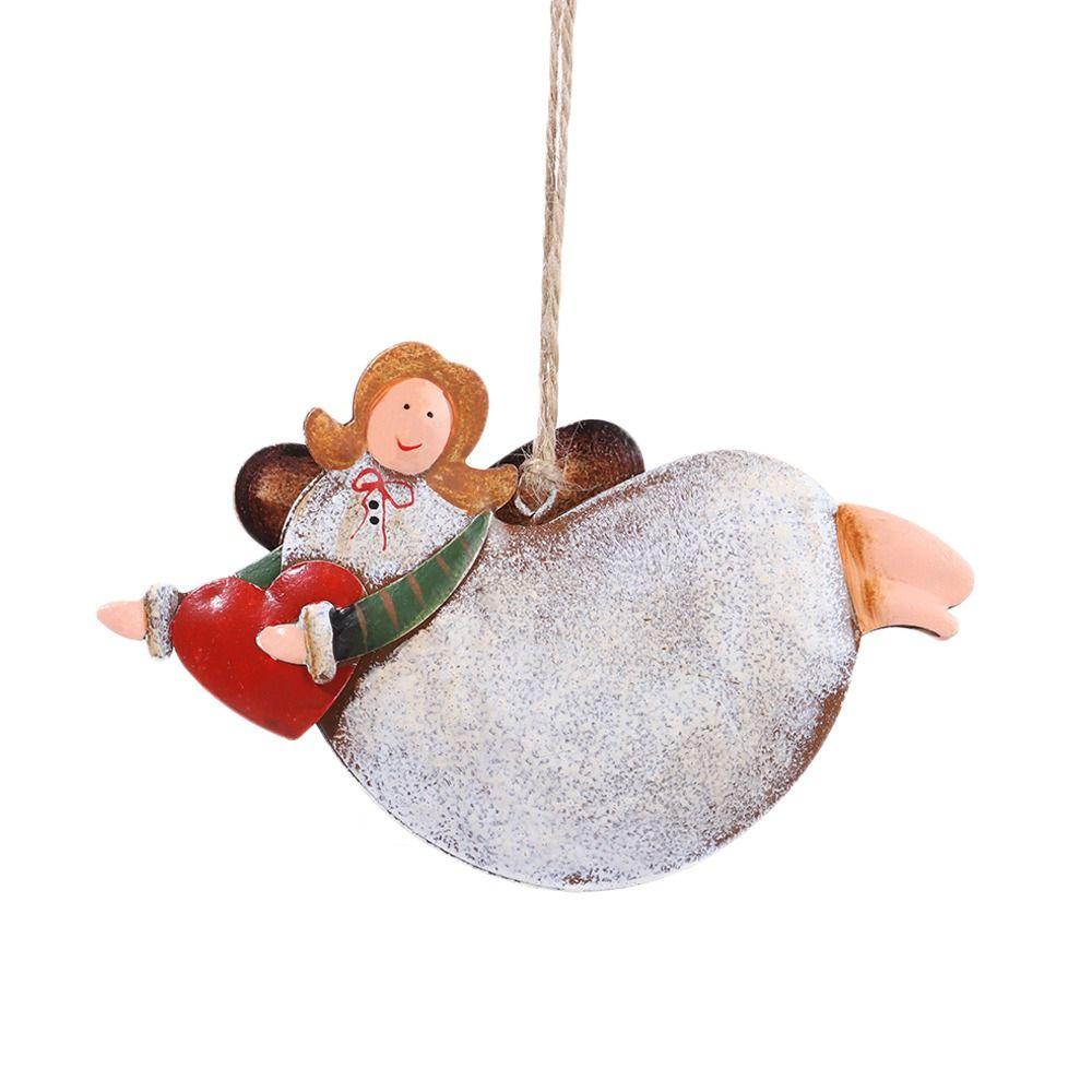 Мультяшная девочка-ангел, подвесные кулоны, разноцветное украшение для рождественской елки, товары для вечеринок