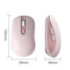 Wireless Bluetooth and USB Compatible with Microsoft and Pink Mouse, 2.4GHz Compatible, Quiet, Rechargeable, Optical, Compact, Portable, Cordless,