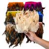 1M 2M 5M 10Meter Natural Rooster Feathers Trim Fringe 15-20cm Ribbon Plumes For Craft Ribbon Fringe for Skirt Party Clothing
