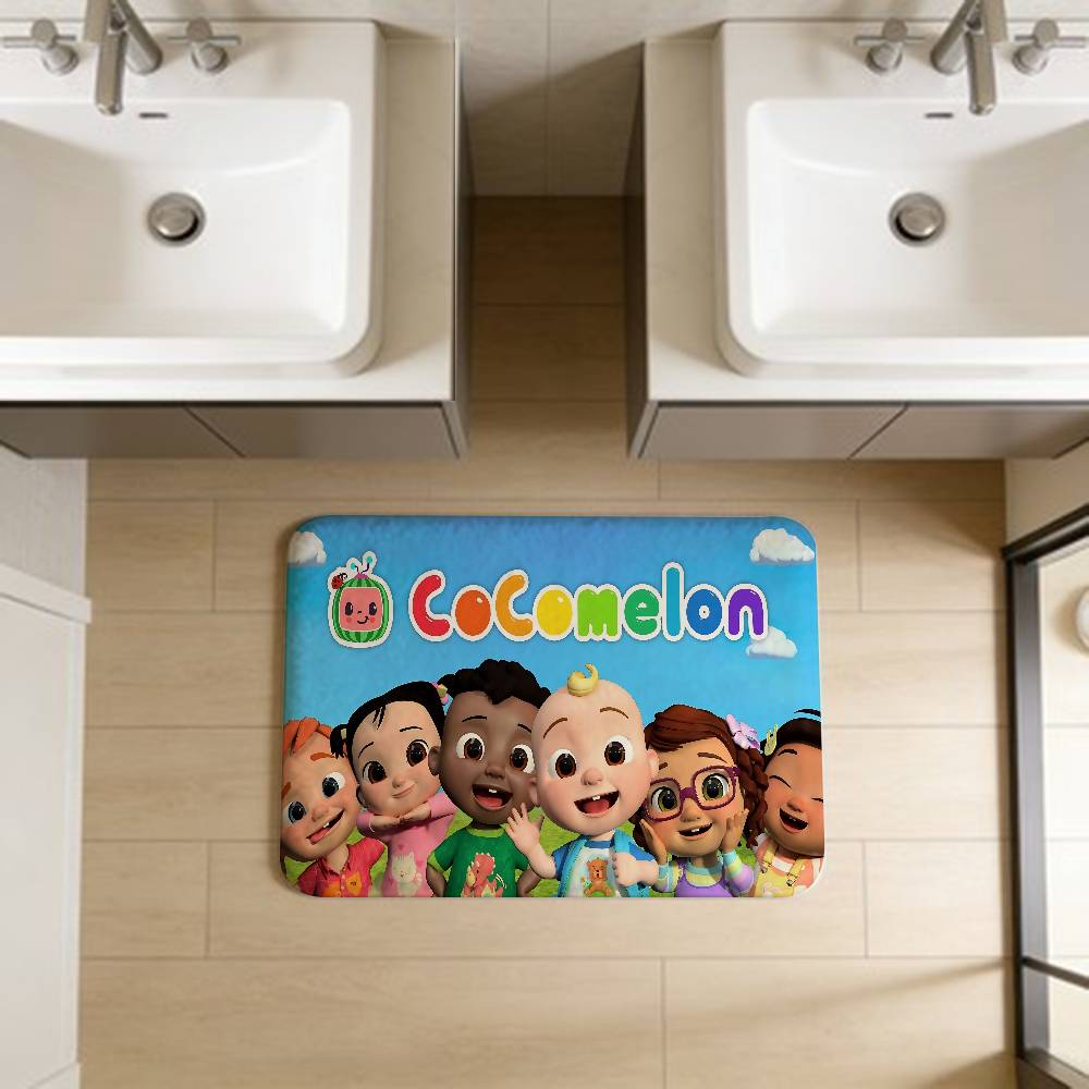 Cute C-CoComelon Floor Mat Nordic Style Home Doormat Bathroom-Toilet Mats Bedroom Hotel Decor Mat