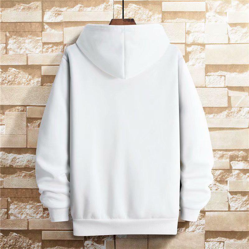 Толстовка свободного кроя Unisex Plus Velvet - весна/осень в корейском стиле, однотонная