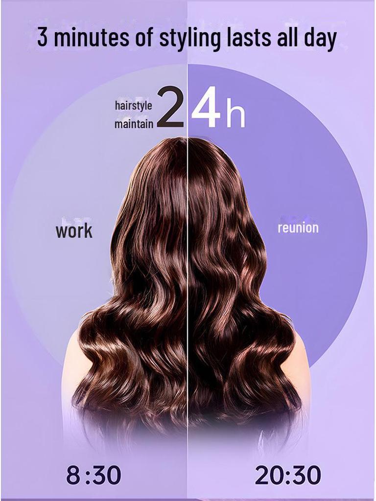 32mm Automatic Curling Iron: Gentle on Hair, Creates Big Waves, Ideal for Home Use, Orange