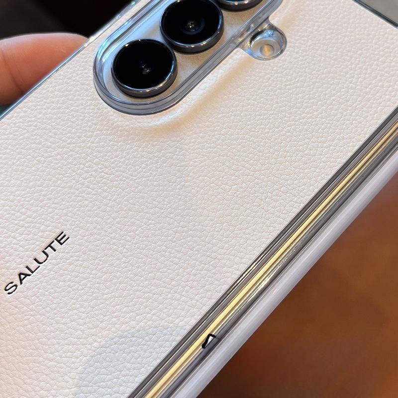 Подходит для чехла для мобильного телефона Samsung Zfold7 6 Магнитная адсорбция Двусторонний Центральный вал Защита от падения Бизнес Продвинутый Необычный Кожаный узор