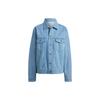 Originals Kseniaschnaider Jacket Solid Color Loose Fit Single Breasted Sports Denim Jacket Women Jacket Light-Blue IS1742