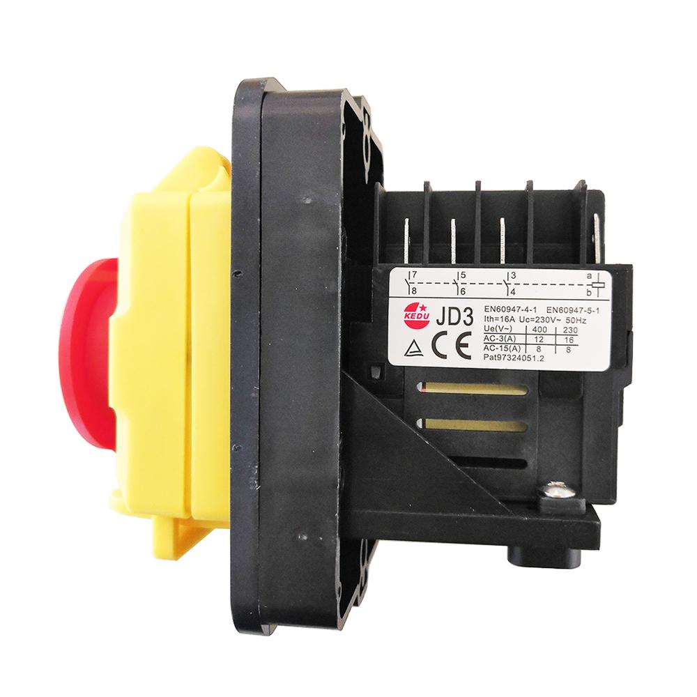 Водонепроницаемые электромагнитные кнопочные переключатели KEDU KJD11 с крышкой аварийной остановки