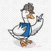 Gambar Bebek Animasi Duck Iron On Heat Transfer Printing Vinyl Patches Sticker for Clothes DIY Appliques Washable Patches