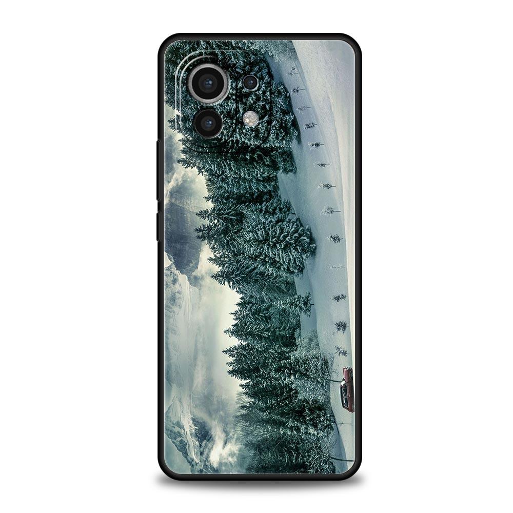 Зимний чехол для путешествий с природой и снегом для Xiaomi Poco X4 X3 NFC F3 F4 M3 M4 Mi Note 12T 10 12 11 Ultra 11T Pro 10T Lite 9T 5G