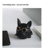 French Bulldog Sunglasses Phone Holder: Cute Resin Decoration Ornament