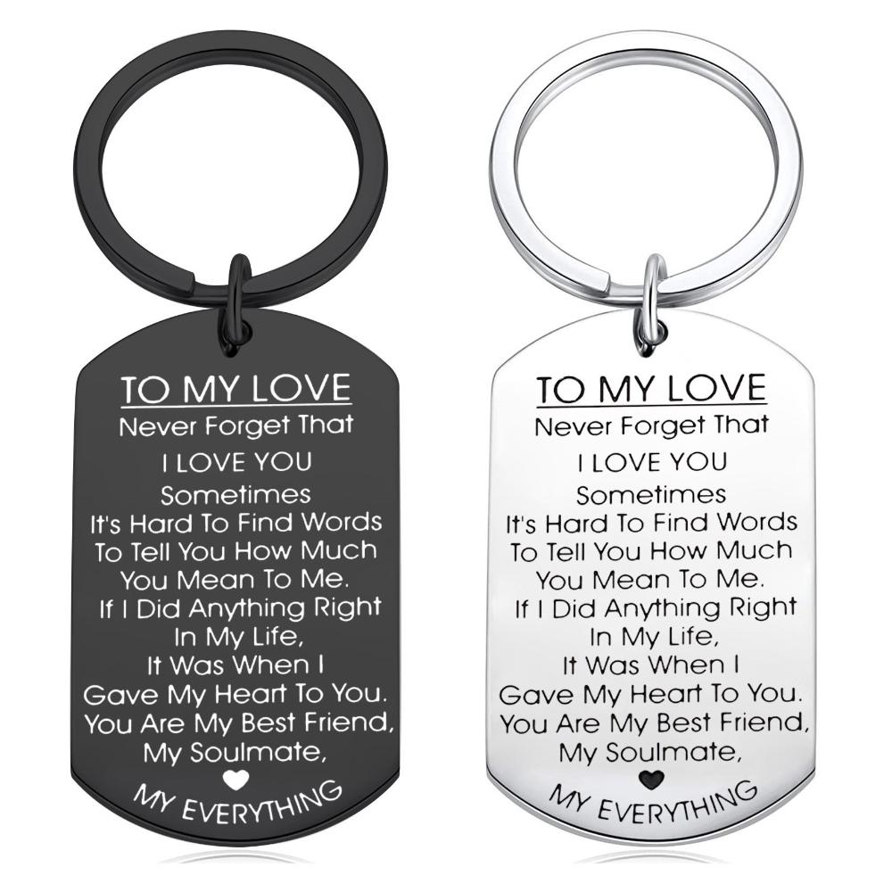 Wedding Husband Lover Gifts Anniversary Boyfriend Valentines Day Key Ring TO MY LOVE Keychain