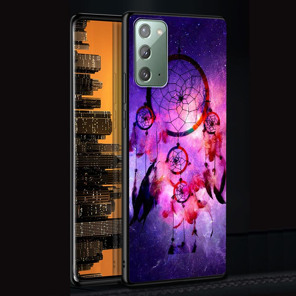 Чехол «Ловец снов» для Samsung Galaxy Note 20 Ultra 10 Lite 9 8 A53 A52 S21 FE S22 Plus, черный силиконовый чехол для телефона