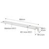 Yamazaki Jitsugyo Kamoi Top Wide Rack W65 White Approx. W65 x D12.5 x H6.5~8.5cm Tower Simple Shinto Altar Bill Holder 5844