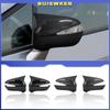 2Pcs Door Side Rearview Mirror Cover Trim Cap Fit For Honda Civic 8th 2006 2007 2008 2009 2010 2011 Carbon Fiber Style