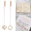 Office Supplies Stationery Cartoon Character Metal Peach Heart Pendant Bookmarks Pagination Mark