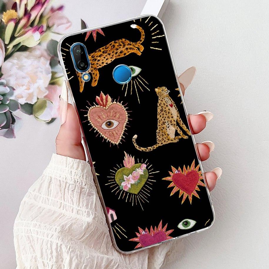 Для чехла Huawei P20 Lite Чехол для телефона ANE-LX1 ANE-LX2 ANE-LX3 Прозрачный Funda Крутой Мультяшный Чехол на Huawei P20Lite Nova 3e Capa