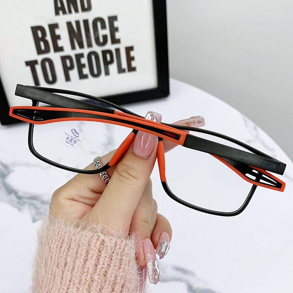 Blue Ray Blocking Anti-Blue Light Myopia Glasses Eye Protection Sports Prescription Eyeglasses Tr Ultralight Square Glasses