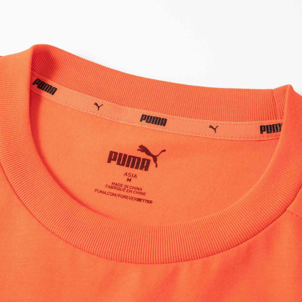 Puma Футболка Classics Rad/Cal, свободная, дышащая, с круглым вырезом, с буквенным принтом, с коротким рукавом, мужские топы, гранатово-красный 846530-32