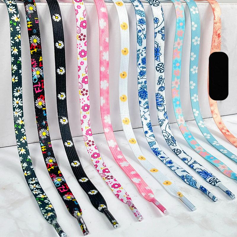 НОВЫЕ Маленькие Кружевные Шнурки с Ромашками и Сакурой для AF1 Высокие Низкие Оригинальные Женские Цветочные Декоративные Пряжки Женские Шнурки