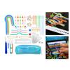 Plastic Crochet Hook Kits Knit Yarn Weave Knitting Needle Clip Marker Tool Set with Storage Bag DIY Sewing for Adults