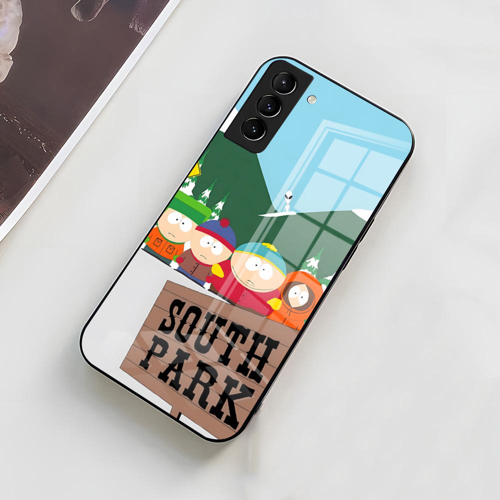 Смешной Чехол Для Телефона South Park S-South Для Samsung A56 A36 A26 A16 A15 A25 A35 A55 A14 A34 A24 A54 Стеклянный Чехол