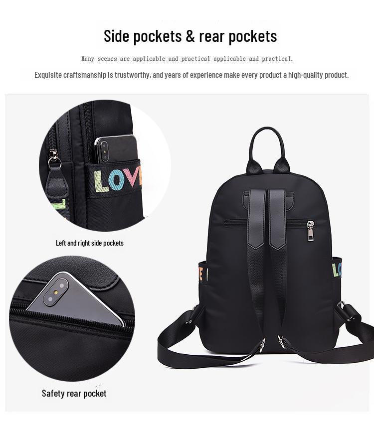 Модный женский прочный рюкзак с фирменным логотипом