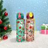 3D Print 700ml Christmas Water Bottle with Cute Santa Reindeer Design Santa Claus Cartoon Cute High Appearance Plastic Water Cup