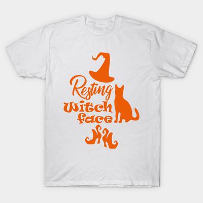 Футболка женская Resting Witch Face Harajuku Print Kawaii футболка летняя с коротким рукавом женская футболка топ футболка