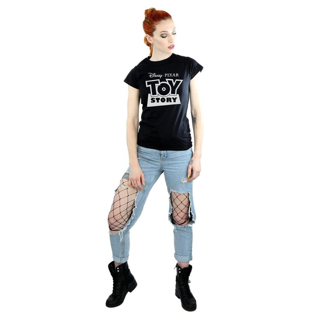 Disney Womens/Ladies Toy Story Logo Outline Cotton T-Shirt