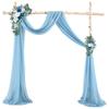 6/3 Meters Wedding Arch Drape Fabric Sheer Chiffon Tulle Curtain Draping Backdrop Party Supplies Home Drapery Ceremony Decoration