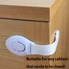 10 шт., белые детские замки для безопасного шкафа, защита для детей, замки для дверных шкафов, пластиковые дверные замки