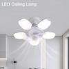 Remote Control Hanging Fan with LED Light 2 In 1 Electric Cordless Fan Ceiling Lamp  Office