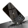 Ретро чехол для телефона из стекла с принтом леопарда и буквой А, подходит для iPhone 17 16 15 14 13 12 11 Pro Max Plus, ударопрочная задняя крышка