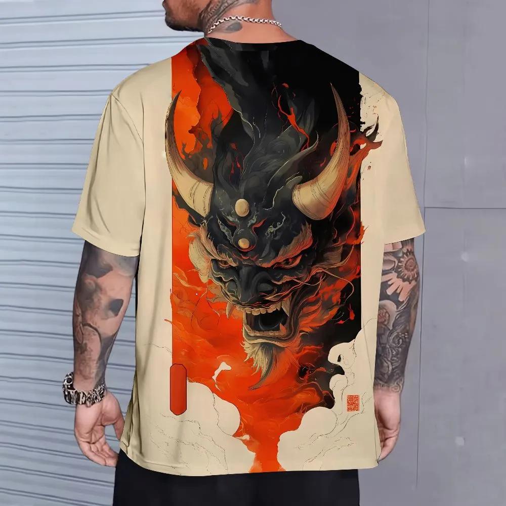 Футболка с коротким рукавом и мультяшным принтом Повседневная одежда для выходных С круглым вырезом Для мужчин и подростков Курорты Весна/Лето/Осень