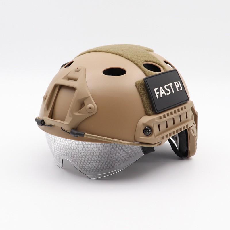 Tactical FAST Helmet With Protective Gear Goggle MH PJ ABS Up and Down Flip Goggle Helmet Airsoft Shooting Hunting Helmet
