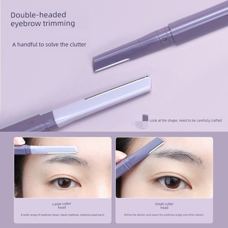 [Member Purchase] Ermutao Micro Dual-Head Eyebrow Razor for Beginners, Anti-Scratch Tool for Men and Women