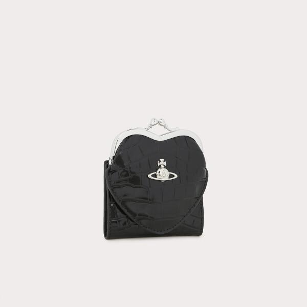 Vivienne Westwood Crocodile Heart Frame Wallet